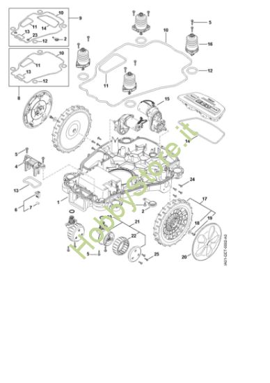 Picture of C - Telaio parte inferiore scocca iMOW 5.0 EVO